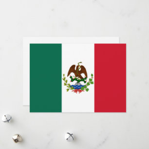 Mexican Republic Flag: 1824-1835, Santa Anna Holiday Card