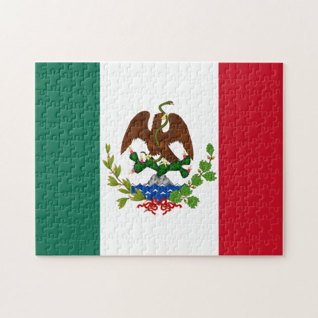 Mexican Republic Flag: 1824-1835, Santa Anna Jigsaw Puzzle (Horizontal)
