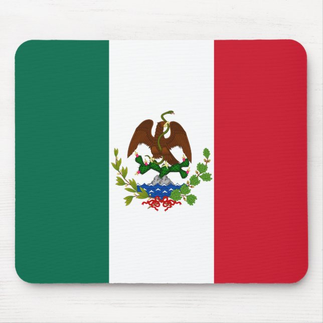 Mexican Republic Flag: 1824-1835, Santa Anna Mouse Mat (Front)
