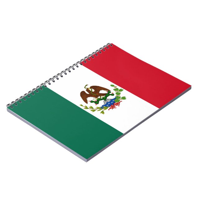Mexican Republic Flag: 1824-1835, Santa Anna Notebook (Left Side)