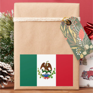 Mexican Republic Flag: 1824-1835, Santa Anna Rectangular Sticker