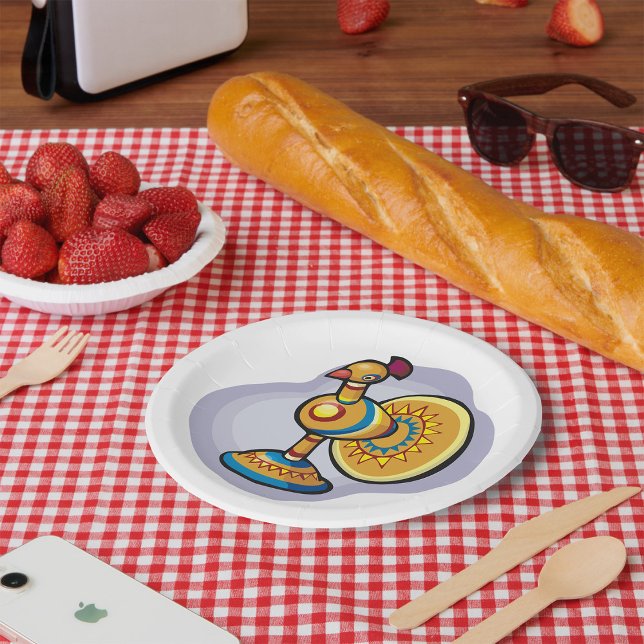 Mexican Rooster Toy Paper Plate (Creator Uploaded)