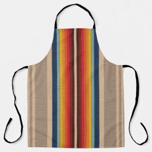 Mexican Rug: Colourful Stripes Seamless. Apron