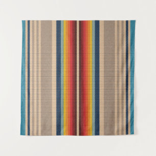 Mexican Rug: Colourful Stripes Seamless. Tapestry