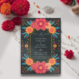 Mexican Rustic Elegant Floral Rancho Wedding Save The Date