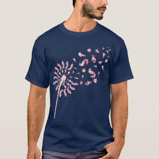 Mexican Salamander Amphibian Dandelion Axolotl T-Shirt