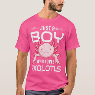 Mexican Salamander Boys Axolotl Lover Cute Axolotl T-Shirt