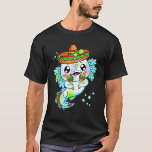 Mexican salamander Funny Axolotl Mexico Women Men T-Shirt