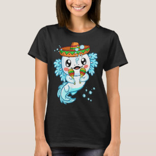 Mexican salamander Funny Axolotl Mexico Women Men T-Shirt