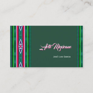 Mexican Sarape Pattern Business Card