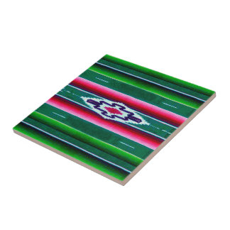 Mexican Sarape Pattern Tile