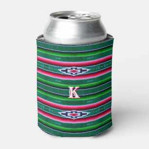 Mexican Sarape Pattern w/o Monogram Can Cooler