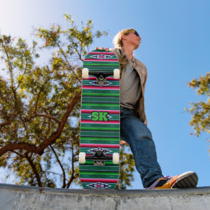 Mexican Sarape Pattern w/o Monogram Skateboard