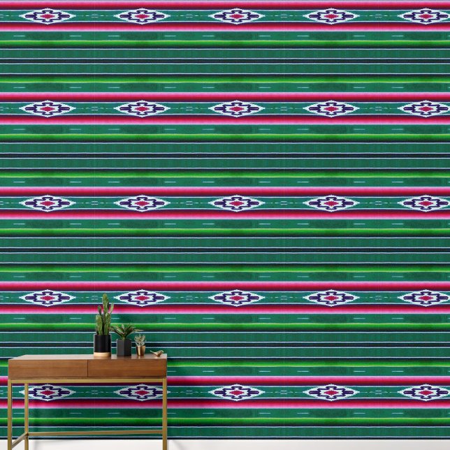 Mexican Sarape Pattern  Wallpaper (Hallway)