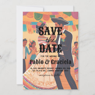 mexican save the date invitation