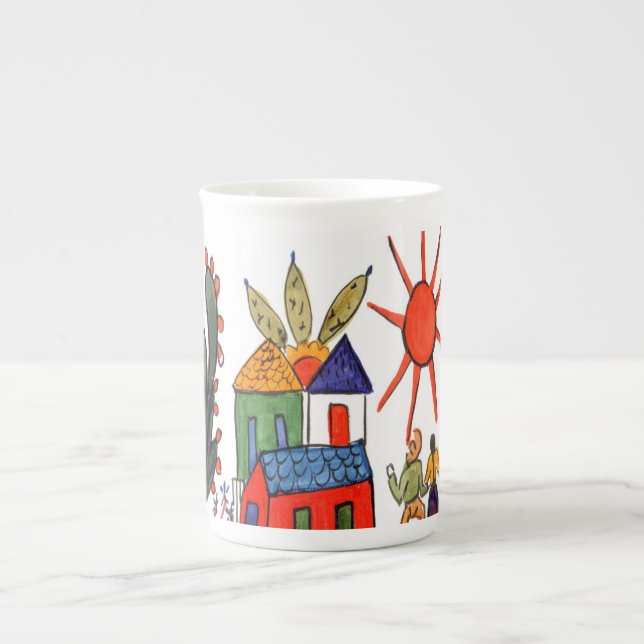 Mexican Scene Coffee Cup (Front)