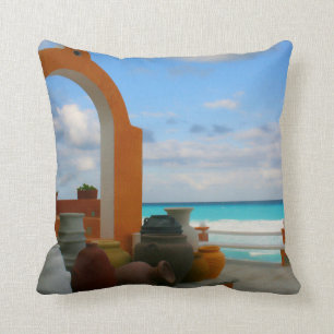 Mexican sea side pillow