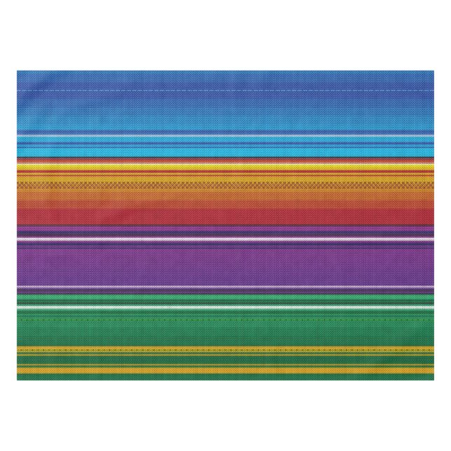 Mexican serape #3 tablecloth (Front (Horizontal))