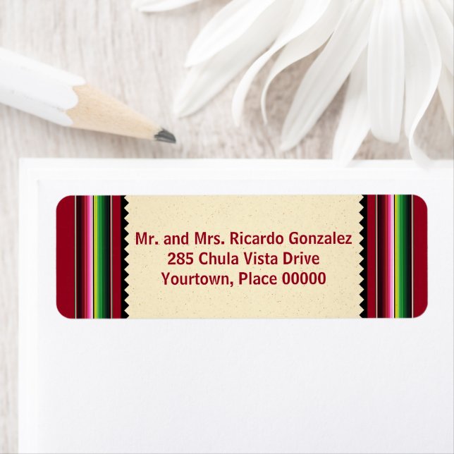 Mexican Serape Return Address (Insitu)