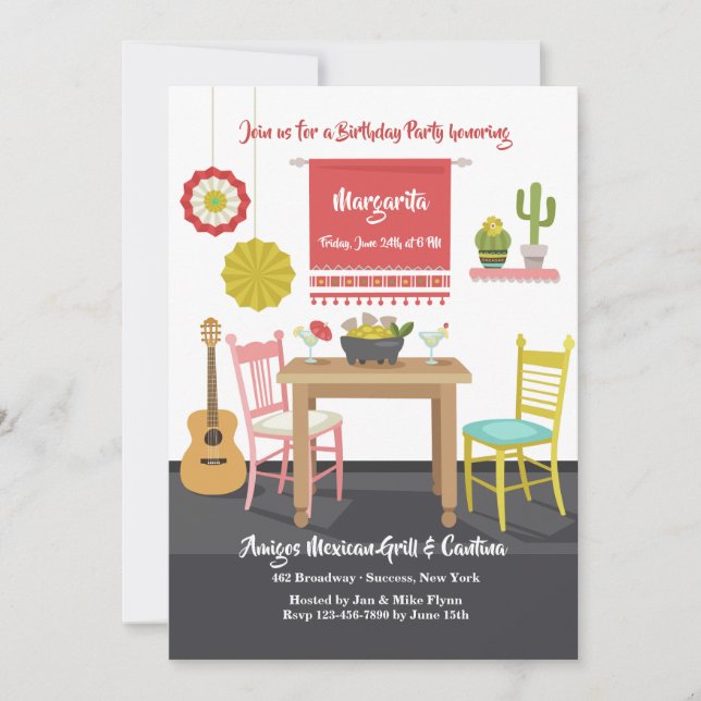 Mexican Setting Invitation (Front)