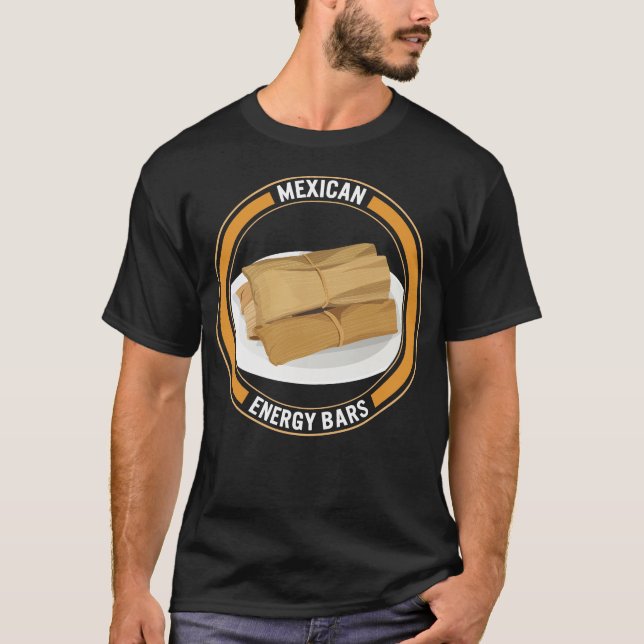 Mexican Shirt, Mexican Energy Bars Tee, Latino T-Shirt (Front)
