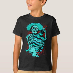 Mexican Skeleton Dead Pistolero Tequila Shirt