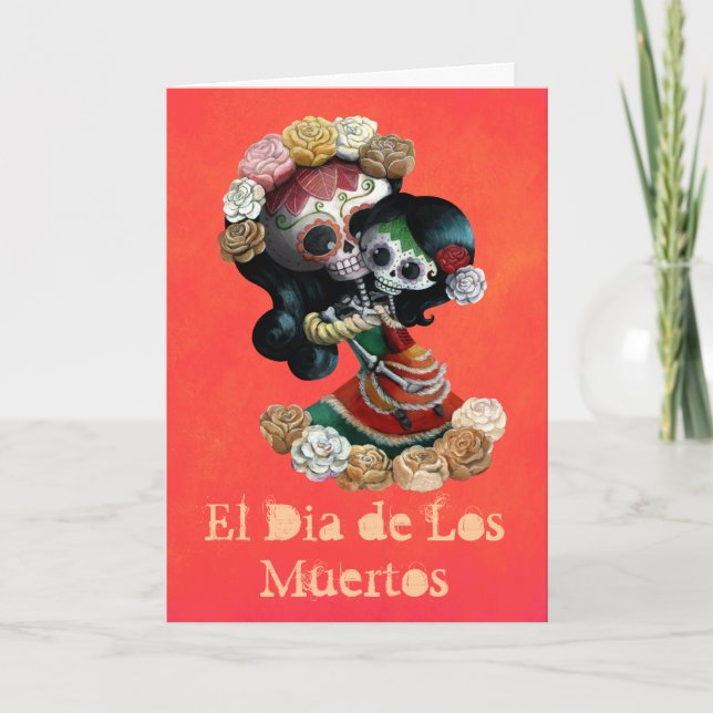 Mexican Skeleton Motherly Love Card (Front)