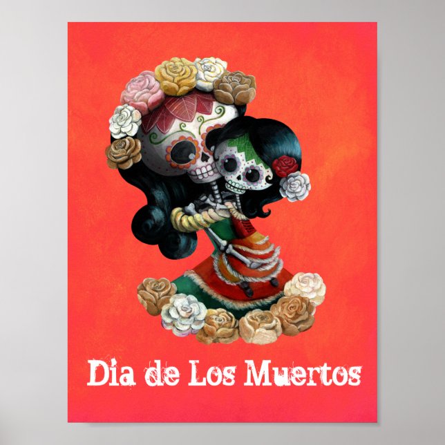 Mexican Skeleton Motherly Love Poster (Front)