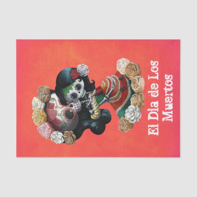 Mexican Skeleton Motherly Love Tissue Paper (Front)