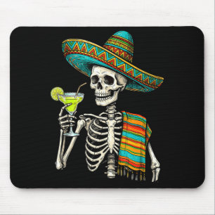 Mexican Skeleton Sombrero Cinco De Mayo Mexican Mouse Mat