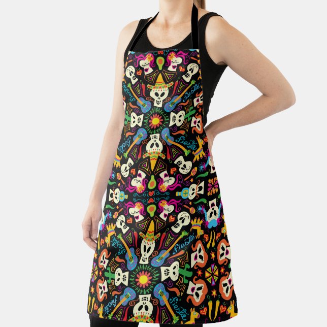 Mexican skeletons celebrating the Day of the Dead Apron (Insitu)
