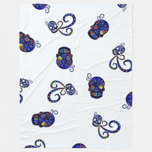 Mexican Skull 3D Festive Fleece Blanket