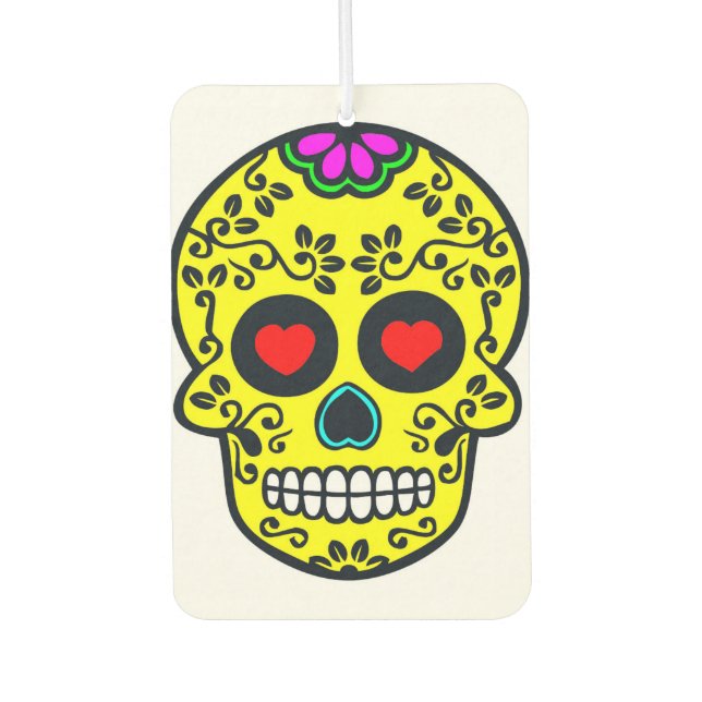 mexican skull Air Freshener Car (Front)