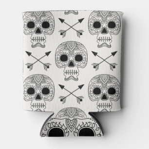 Mexican Skull Day of Dead Can Cooler