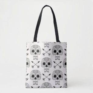 Mexican Skull Day of Dead Tote Bag