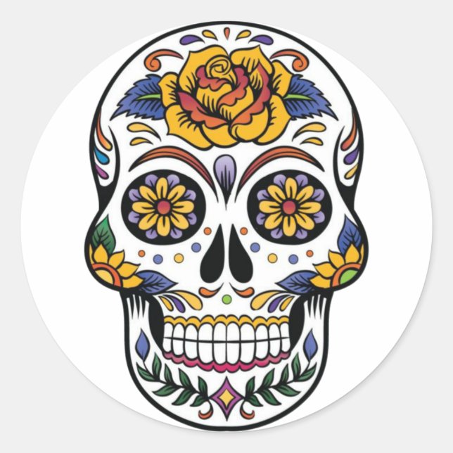 Mexican Skull Sticker (Front)