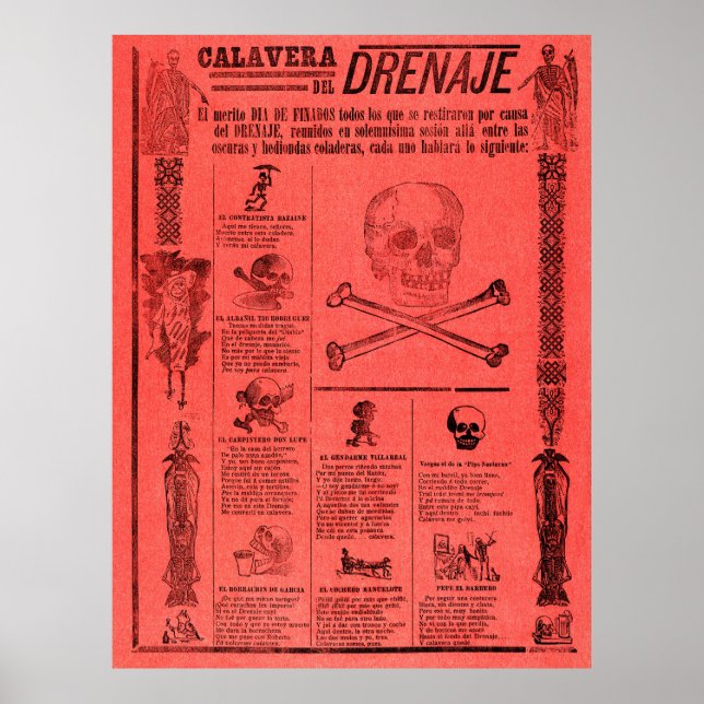 Mexican Skulls Poster (Front)