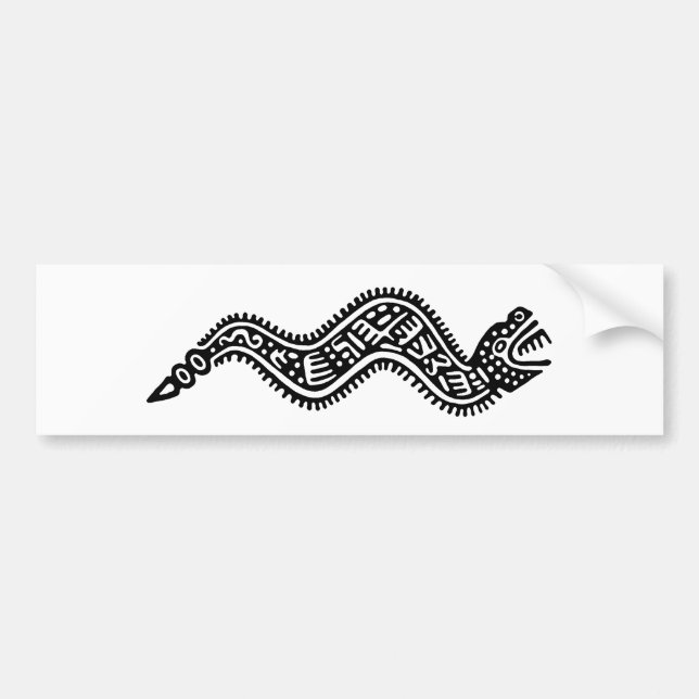 Mexican Snake Bumper Sticker (Front)