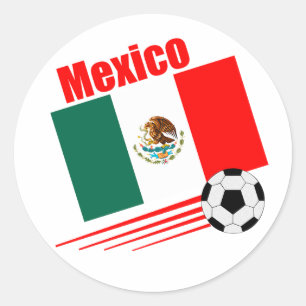 Mexican Soccer Team Classic Round Sticker