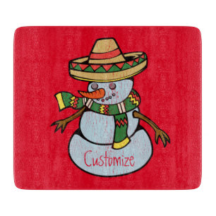 Mexican Sombrero Santa Thunder_Cove Cutting Board