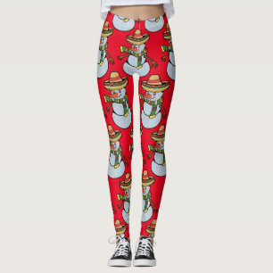 Mexican Sombrero Santa Thunder_Cove Leggings