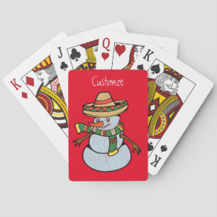 Mexican Sombrero Santa Thunder_Cove Playing Cards