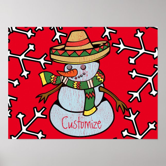 Mexican Sombrero Santa Thunder_Cove Poster (Front)