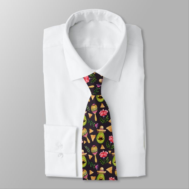 Mexican Spicy Fiesta Neck Tie (Tied)