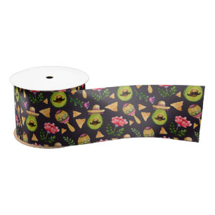 Mexican Spicy Fiesta Ribbon Satin Ribbon