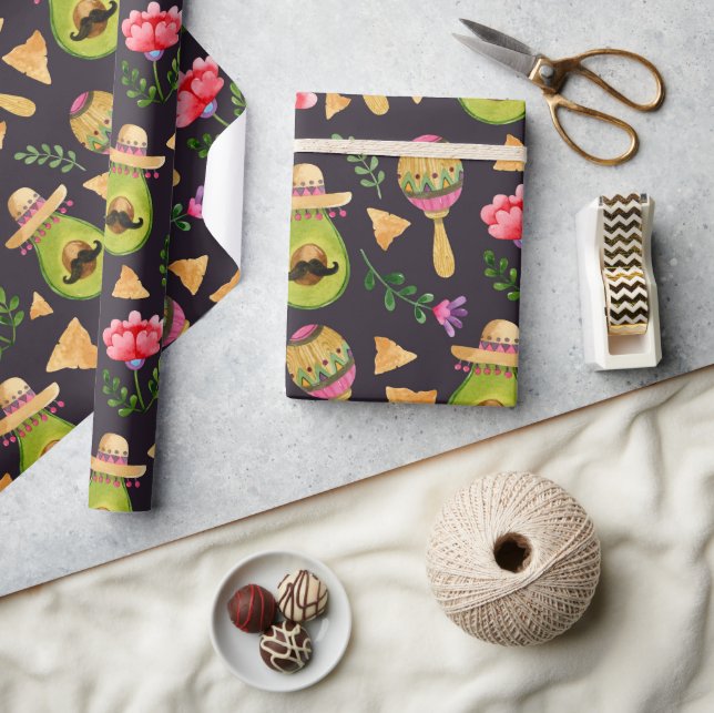 Mexican Spicy Fiesta Wrapping Paper (Crafts)