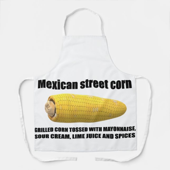 Mexican Street Corn Apron, Medium Apron (Front)