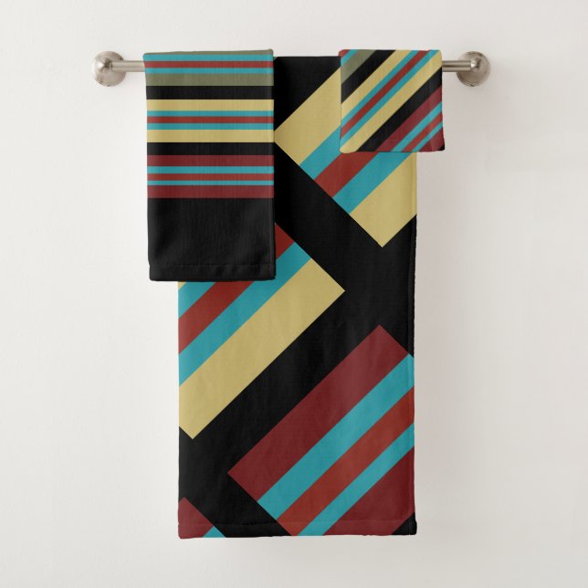 Mexican Stripes Play 2 Bath Towel Set (Insitu)