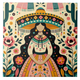 MEXICAN STYLE DECORATIVE TILE