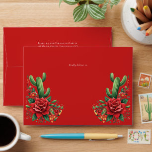 Mexican Style Quinceañera Envelope